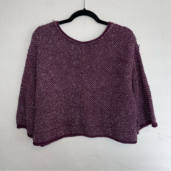 Free People Under Your Spell 3/4 Sleeve Oversized Slouchy Sweater - Picture 6 of 9